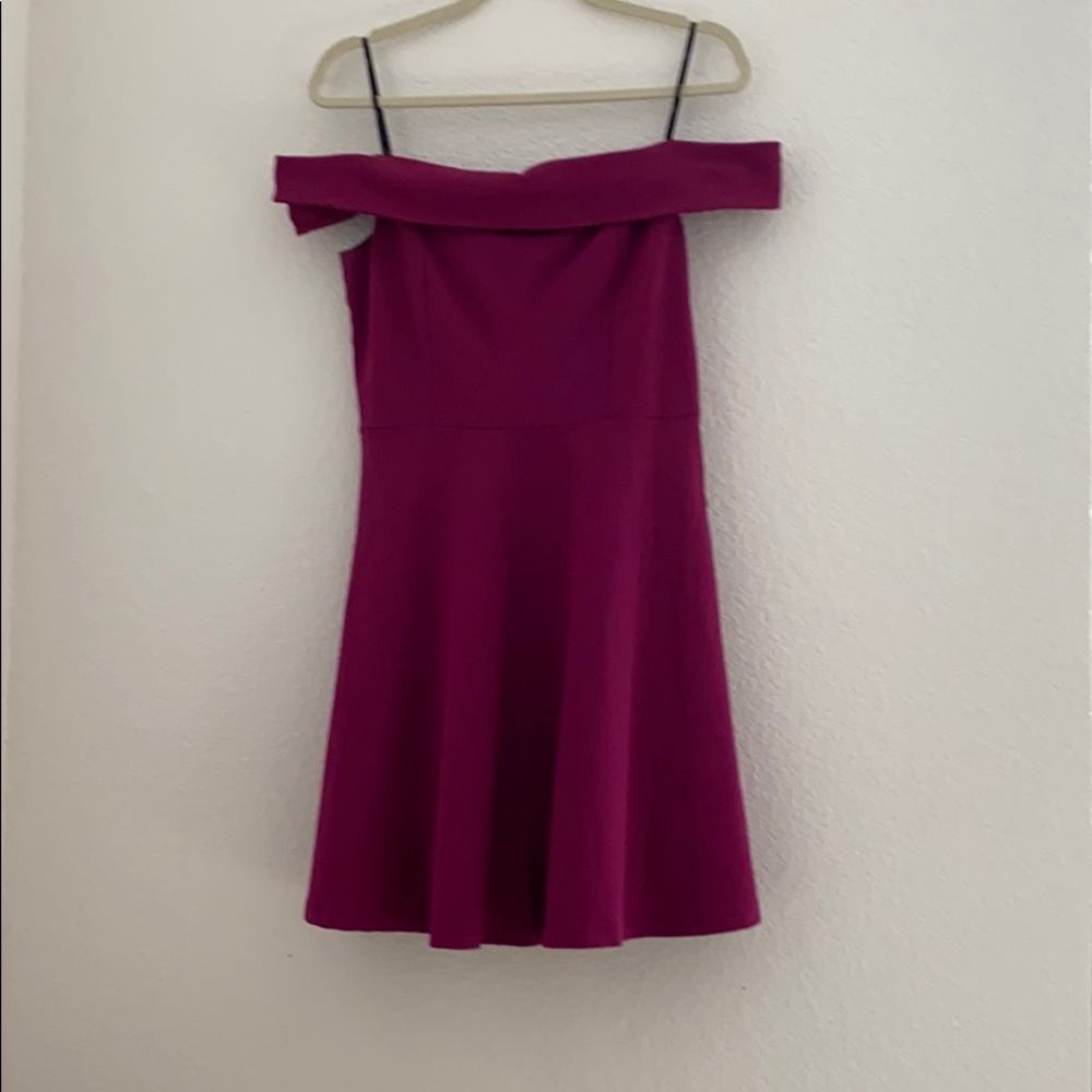 magenta strapless dress WORN ONCE